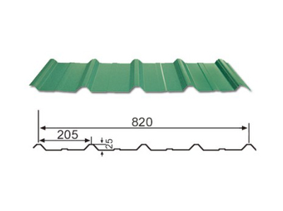 YX25-205-820 屋面彩钢瓦